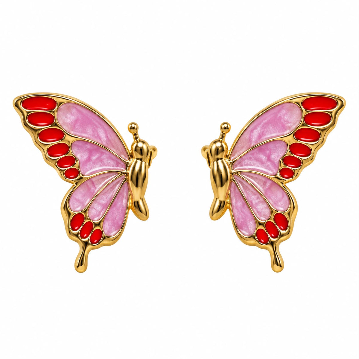 Aretes de mariposa chicos
