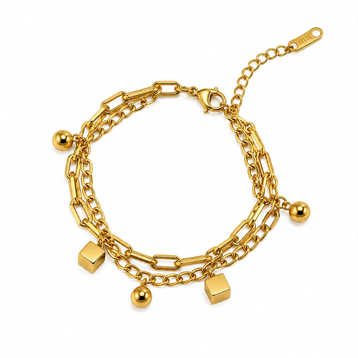 Pulsera ajustable doble