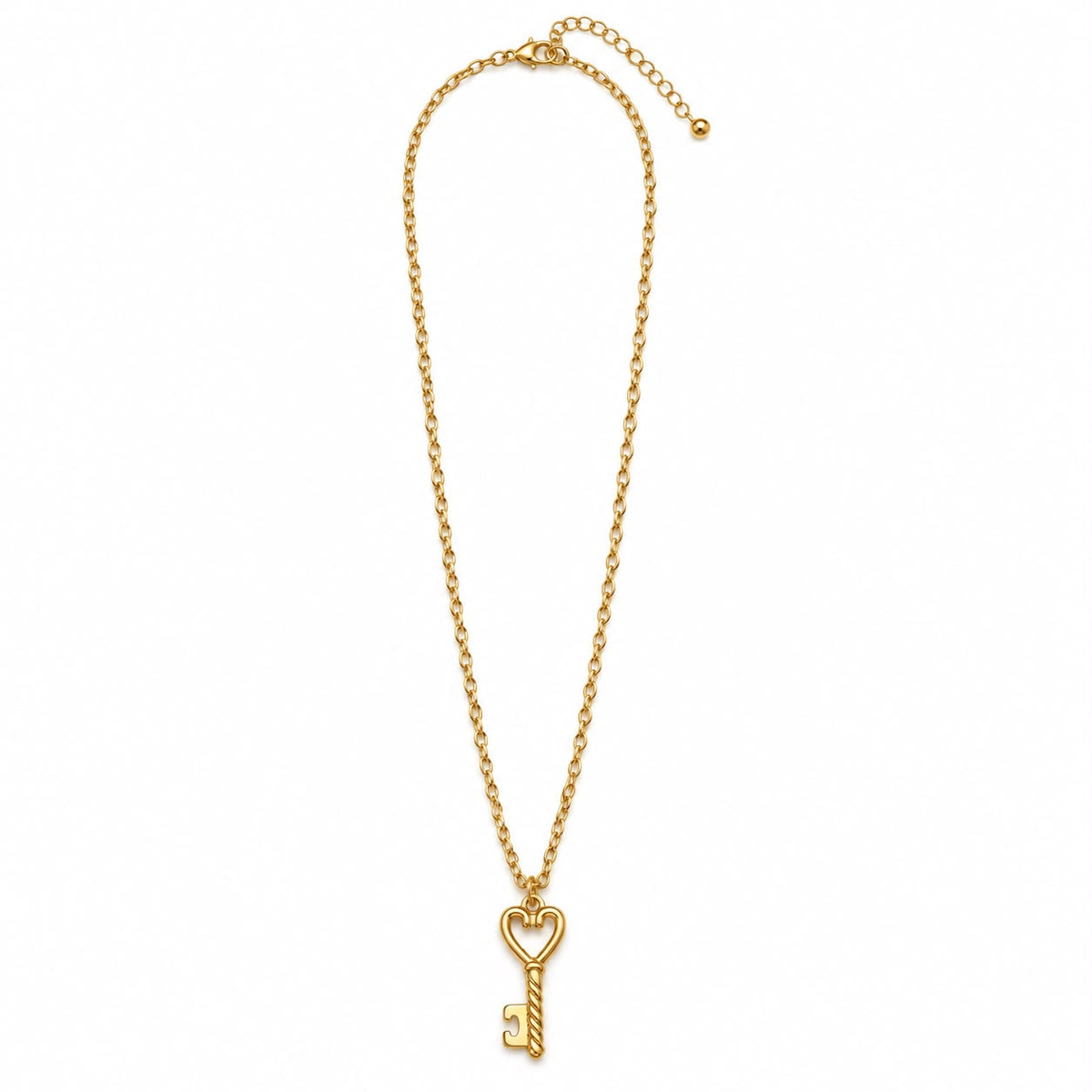 Collar dorado dije de llave
