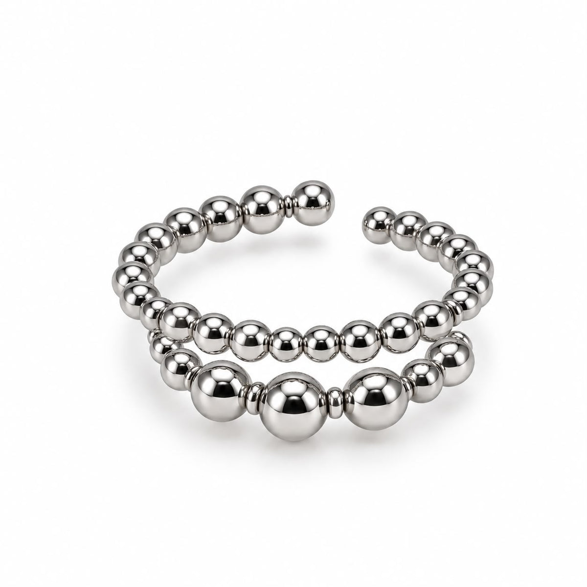 Anillo bolitas ajustable