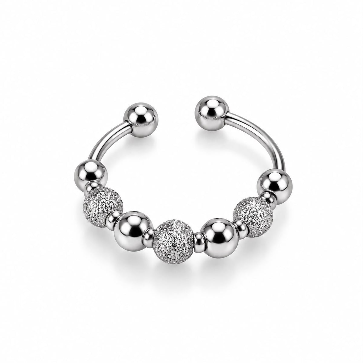 Anillo de ansiedad plata