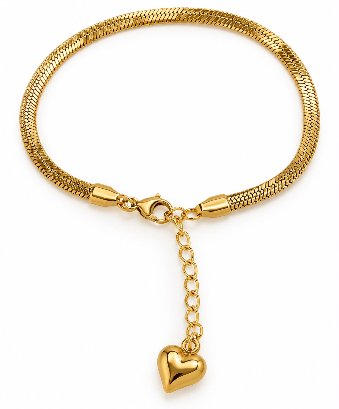 Pulsera planchada dorada