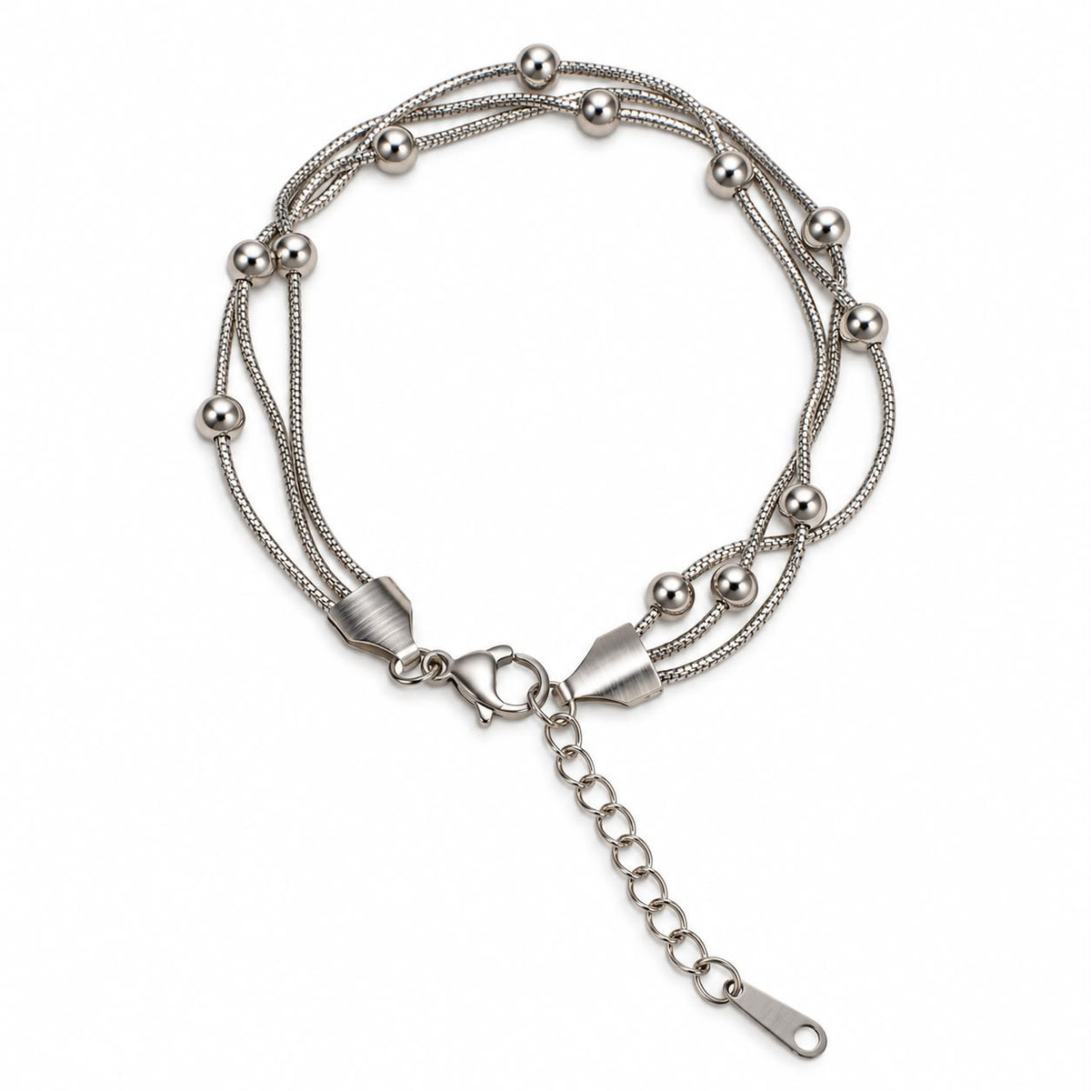 Pulsera de bolitas plata