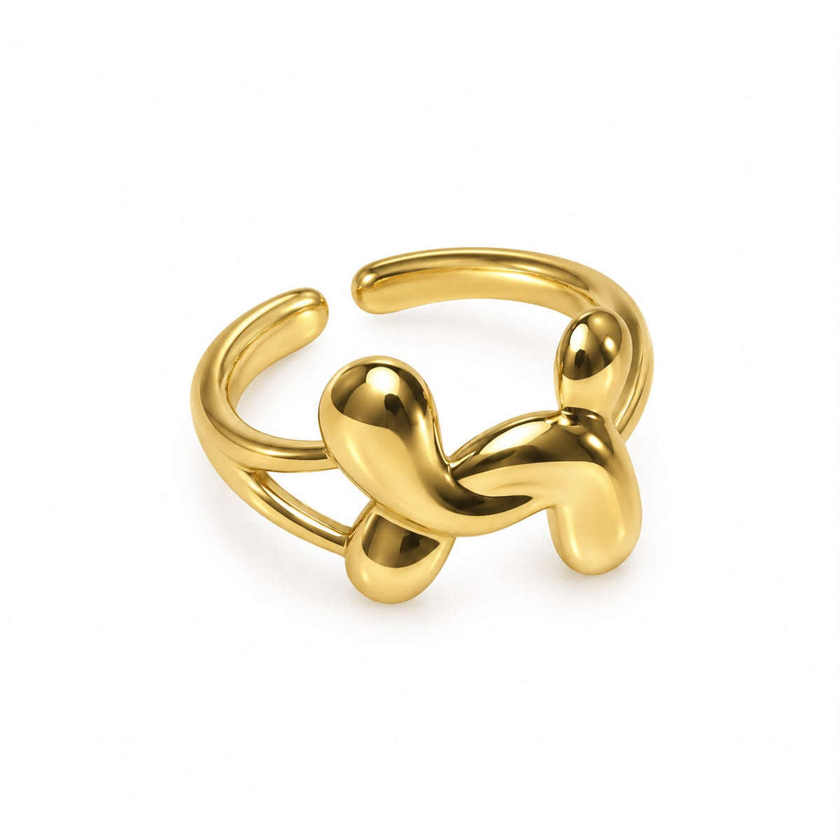 Anillo dorado ajustable