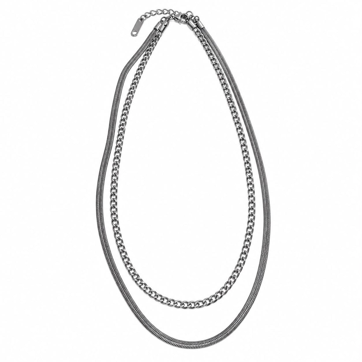 Collar doble plata