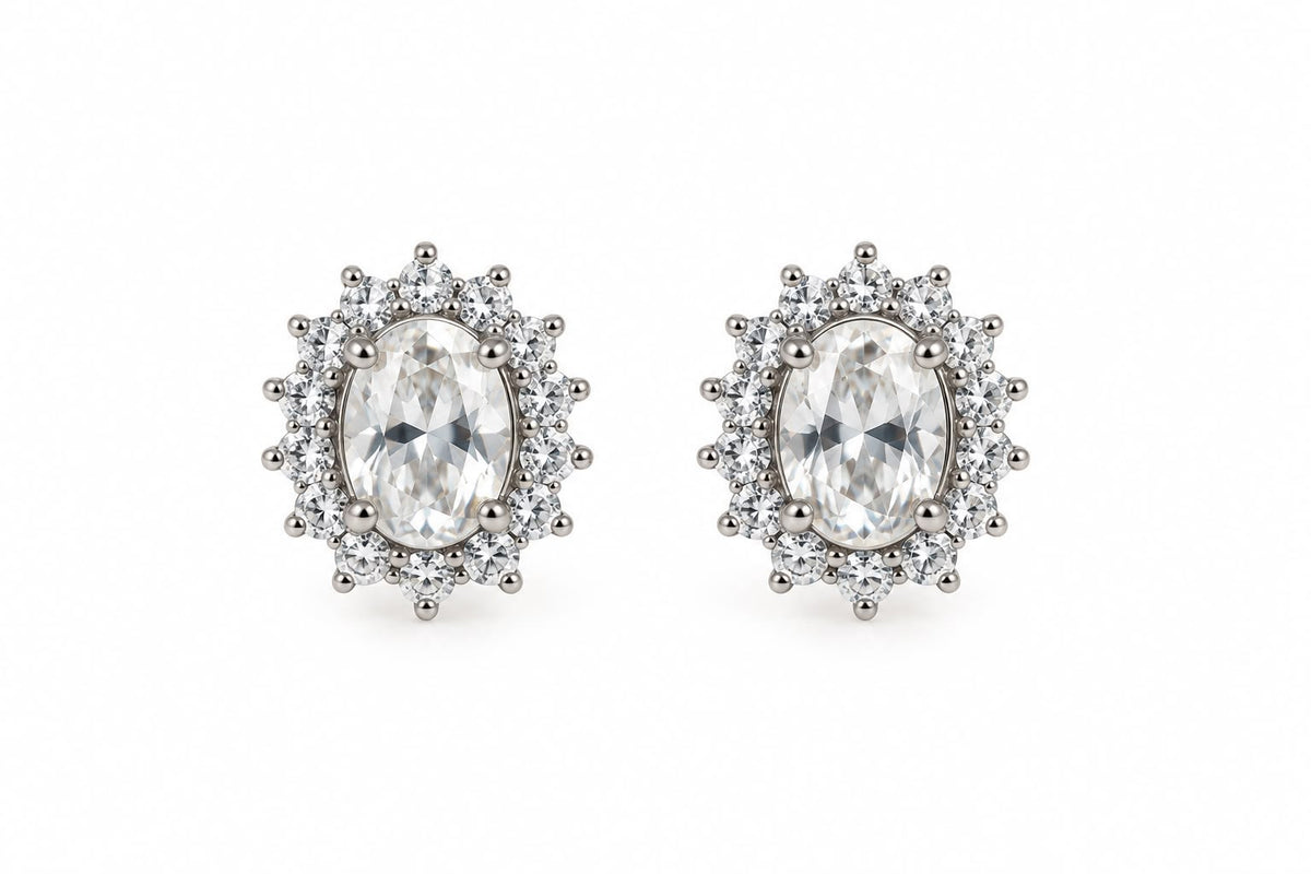 Aretes chicos de brillos