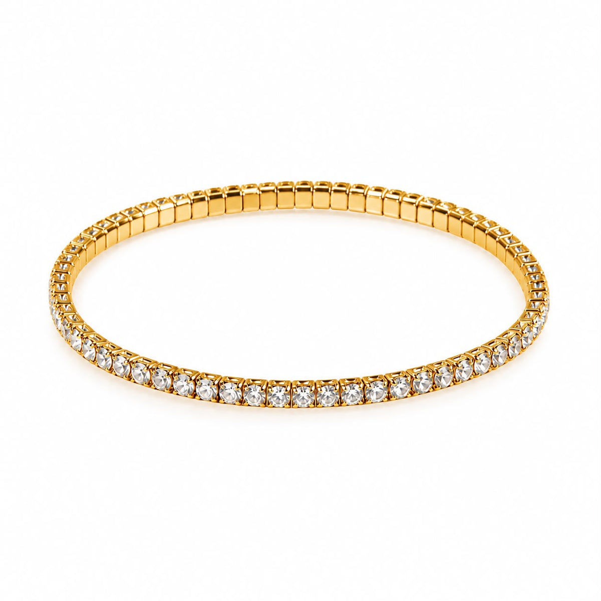 Pulsera estirable dorada