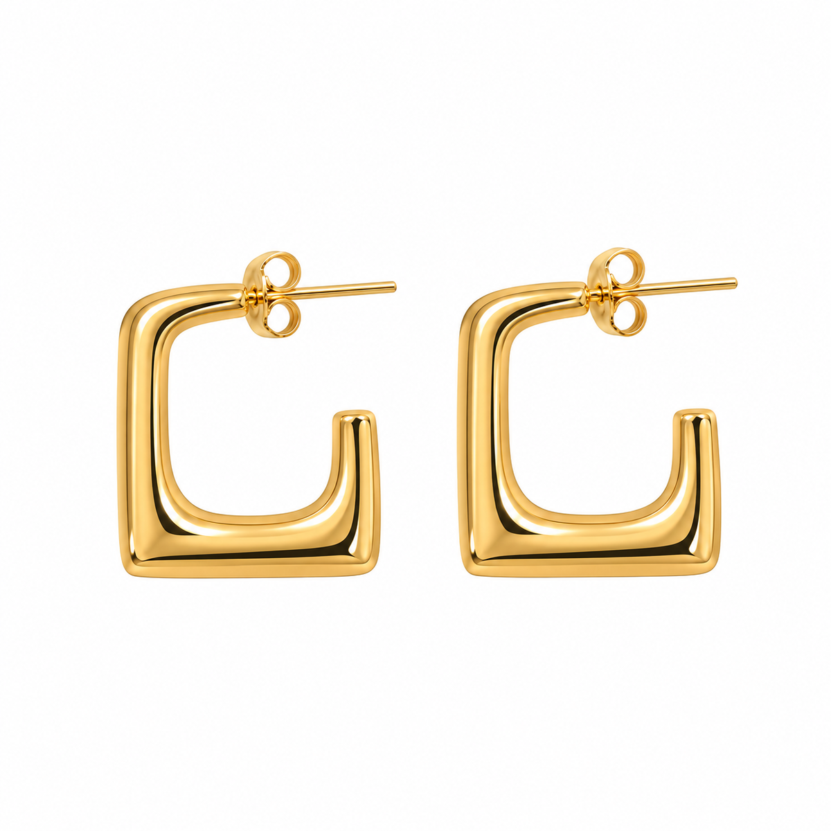 Aretes dorados básicos