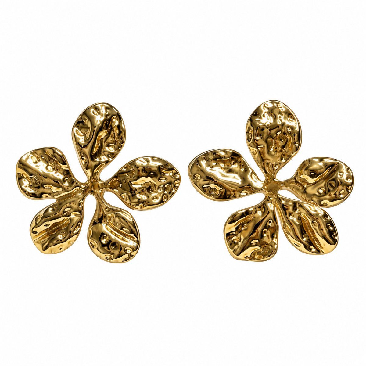 Aretes chunky flores