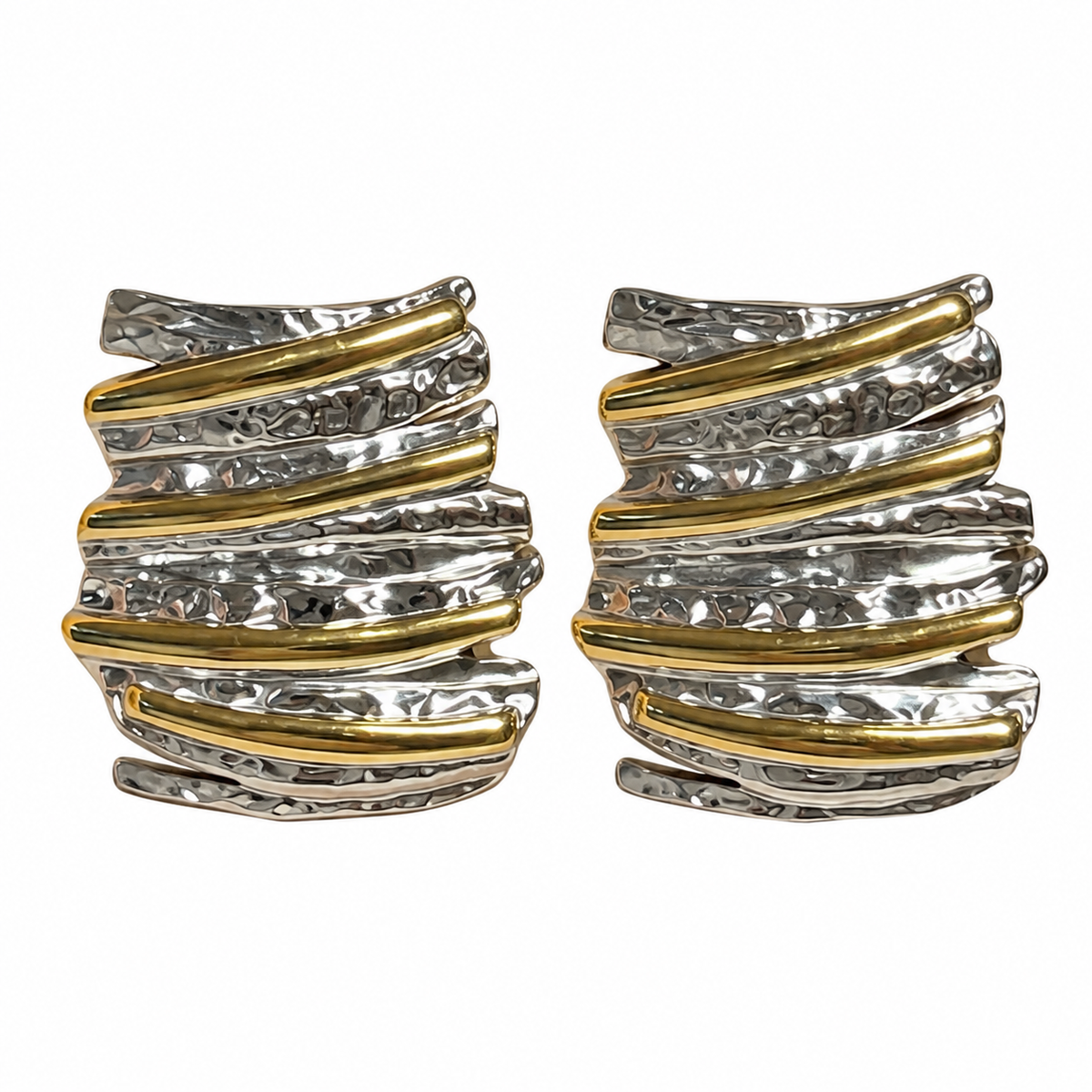 Aretes bicolor cuadro