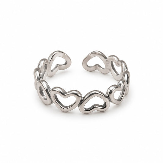 Anillo ajustable corazoncitos