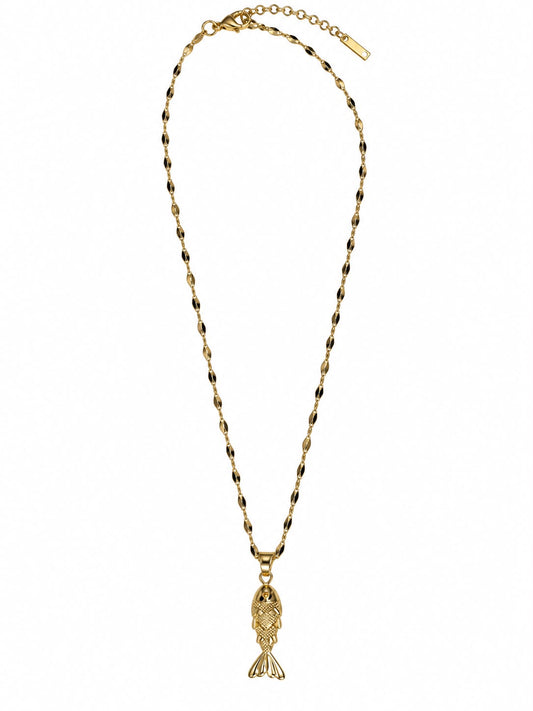 Collar pescado dorado