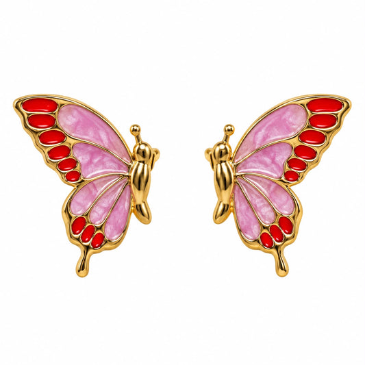 Aretes de mariposa chicos