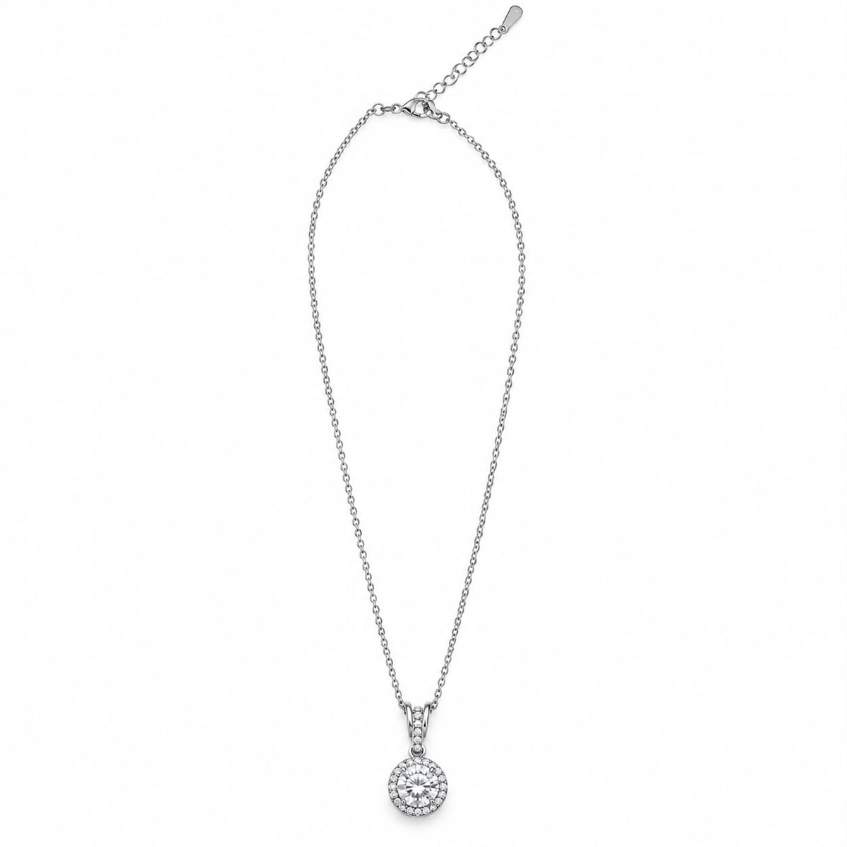 Collar piedra plata