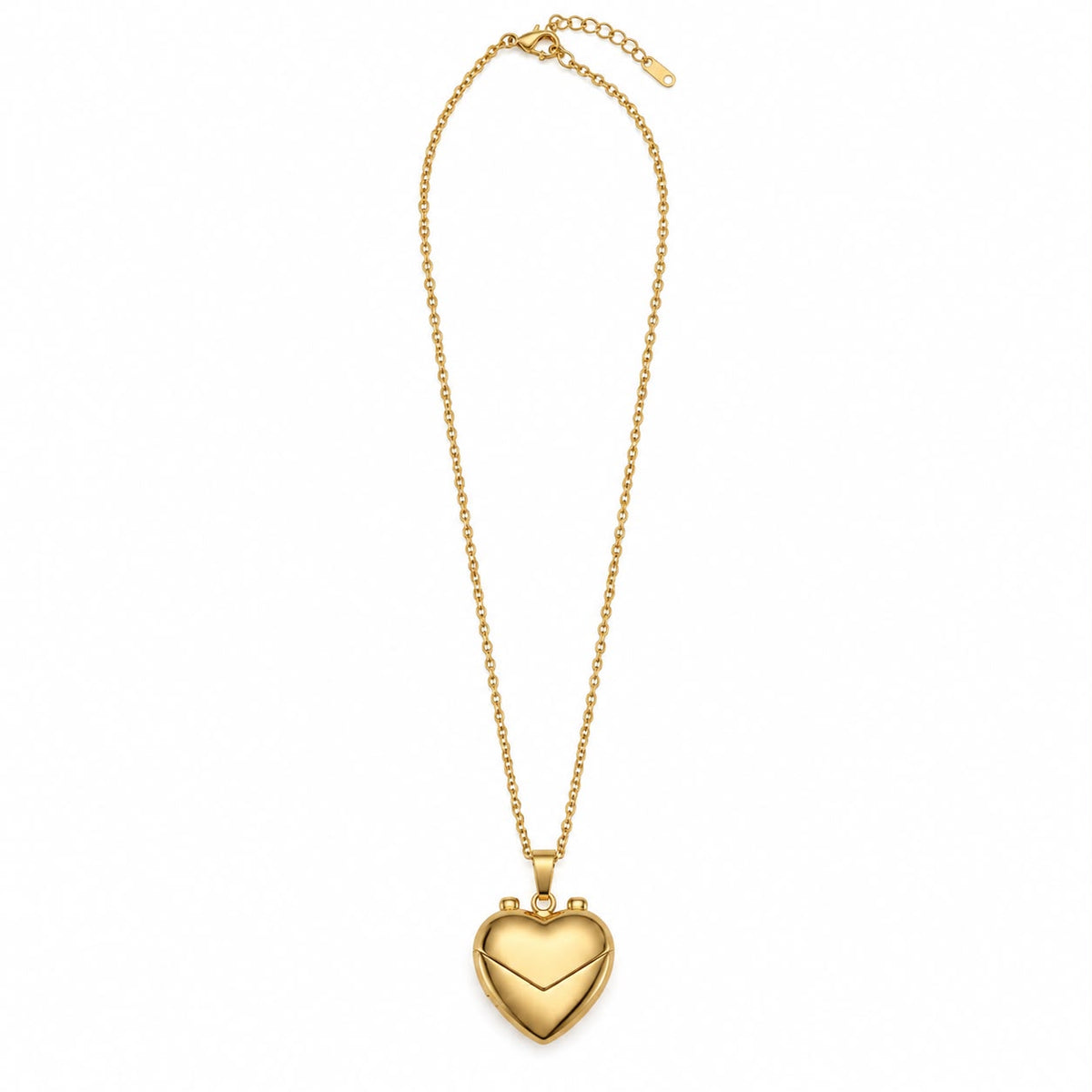 Collar relicario de corazón