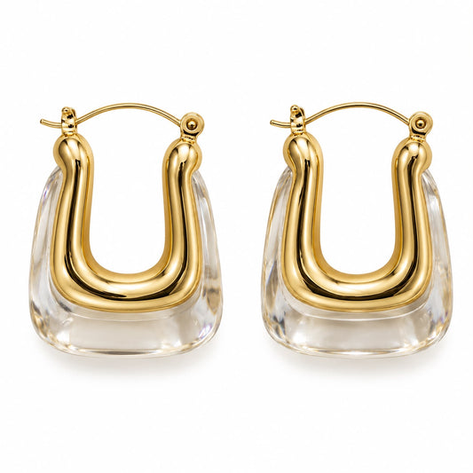 Aretes transparentes