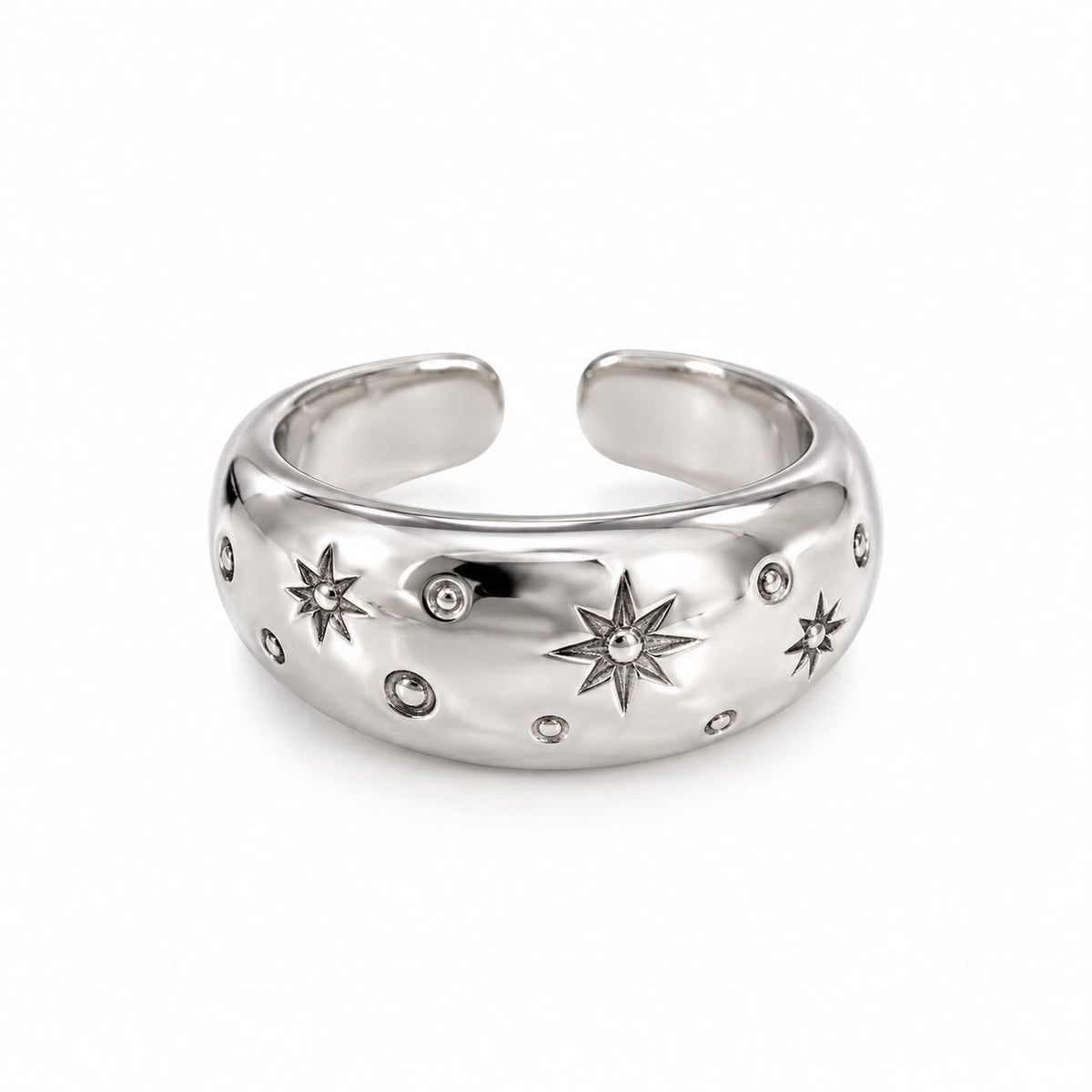 Anillo ajustable estrellas