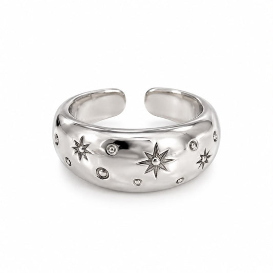 Anillo ajustable estrellas