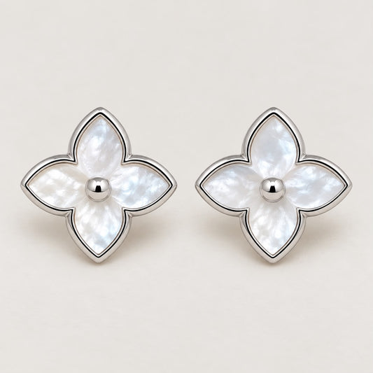 Aretes tipo LV plata