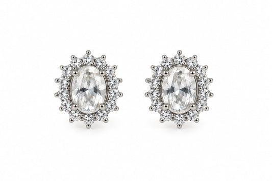 Aretes chicos de brillos
