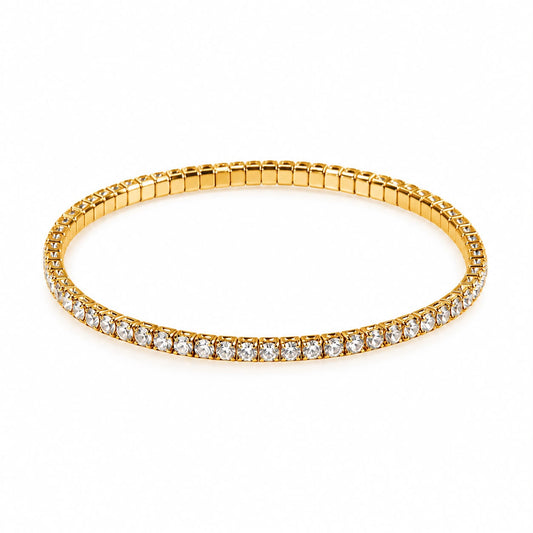Pulsera estirable dorada