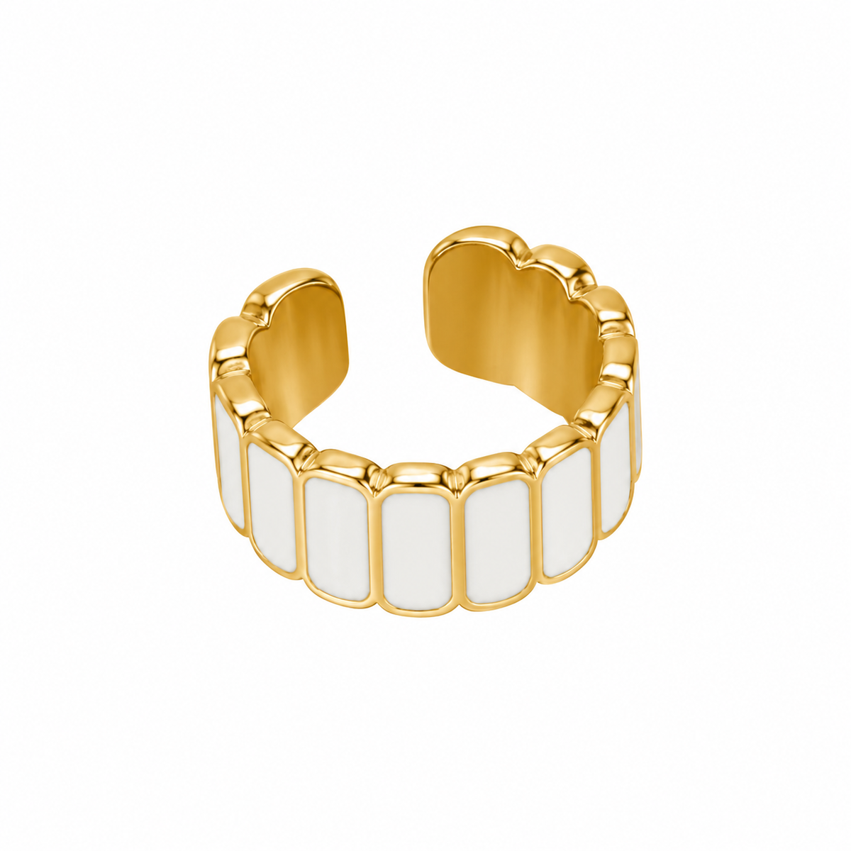 Anillo blanco ajustable