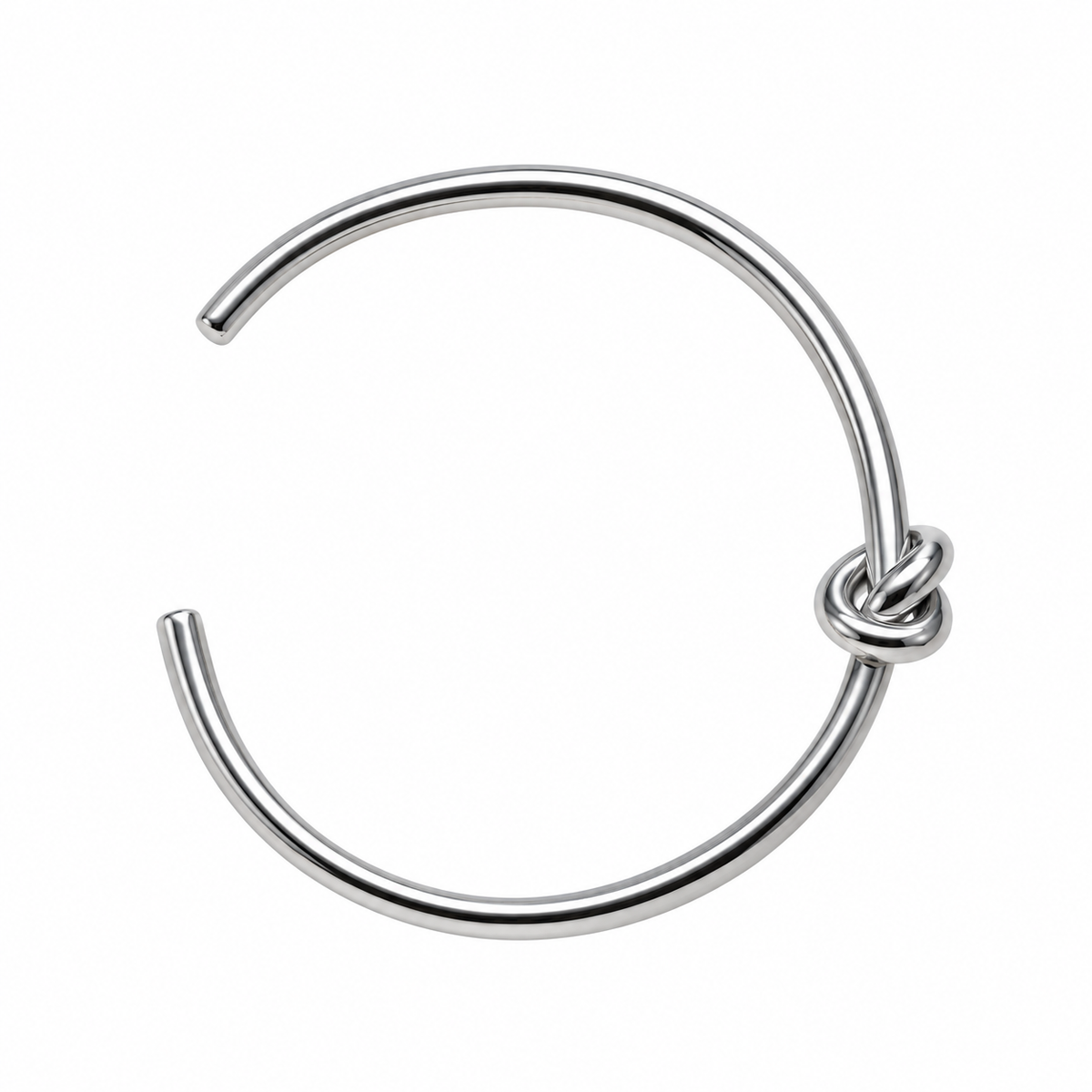 Pulsera ajustable con nudito plata