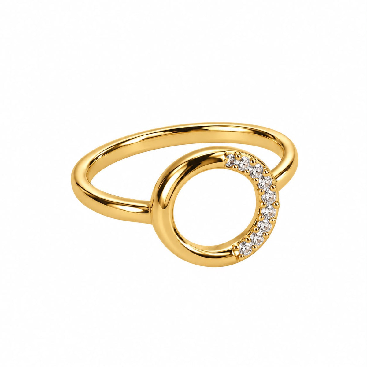 Anillo círculo con brillo