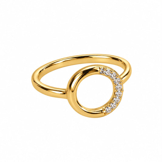 Anillo círculo con brillo