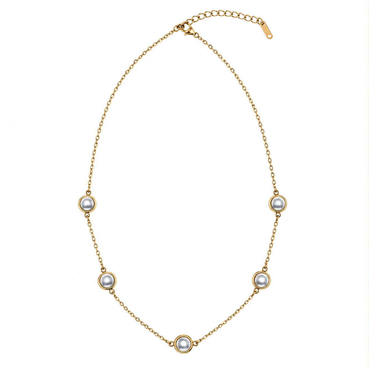 Collar de perlas ajustable
