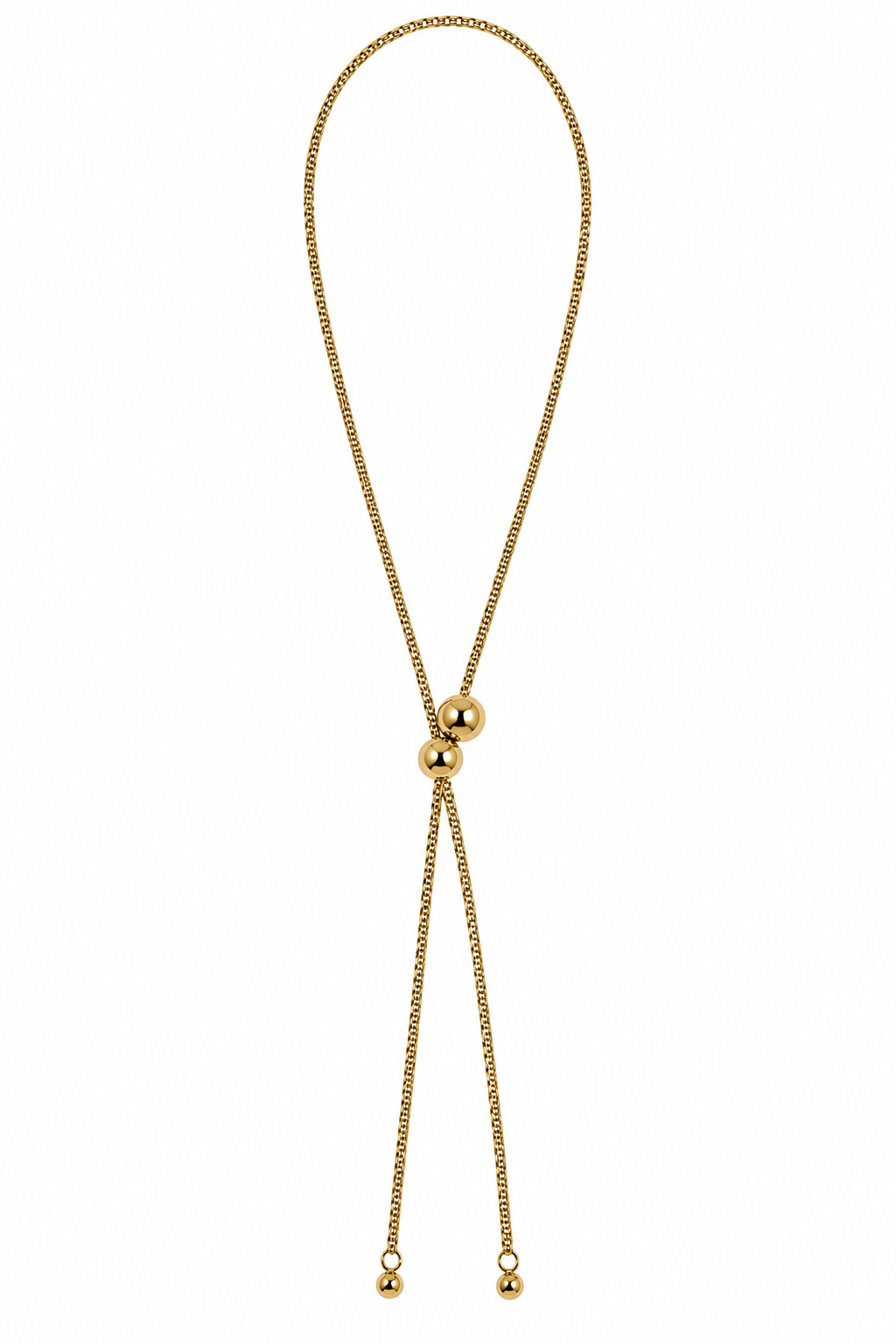 Collar ajustable con bolitas