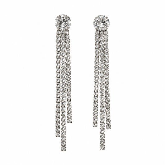 Aretes de fiesta plata