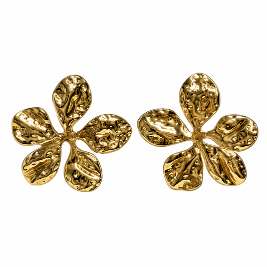 Aretes chunky flores