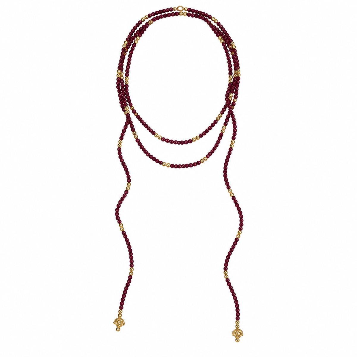 Collar ajustable envolvente vino