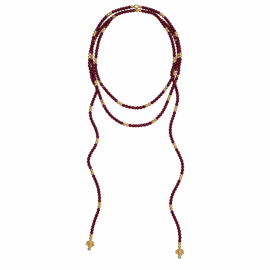 Collar ajustable envolvente vino