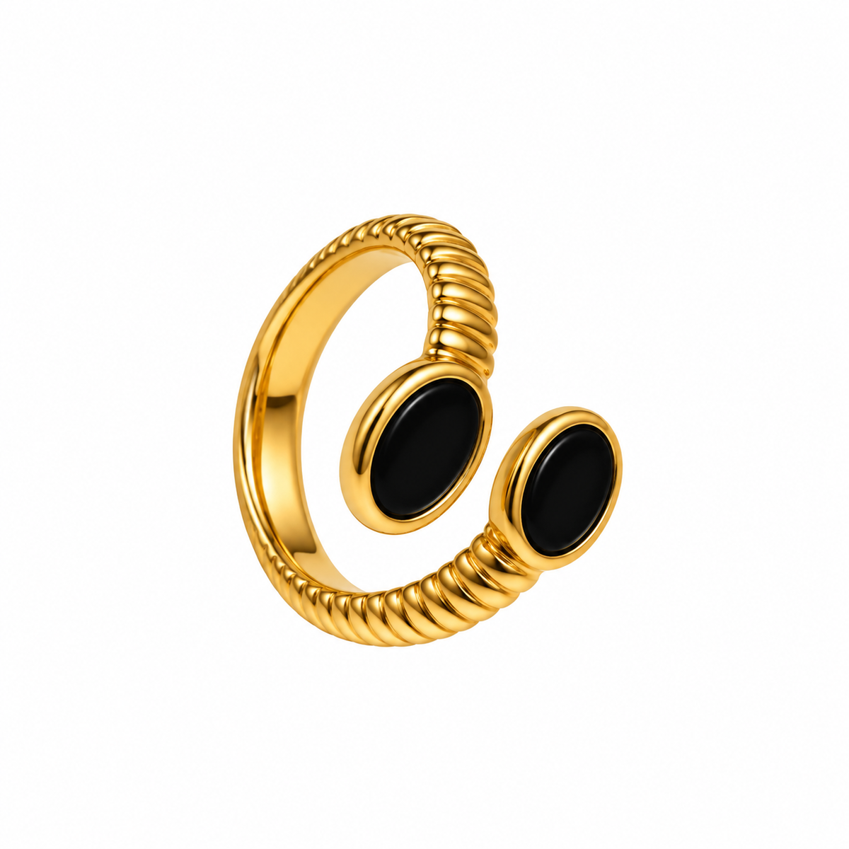 Anillo ajustable negro